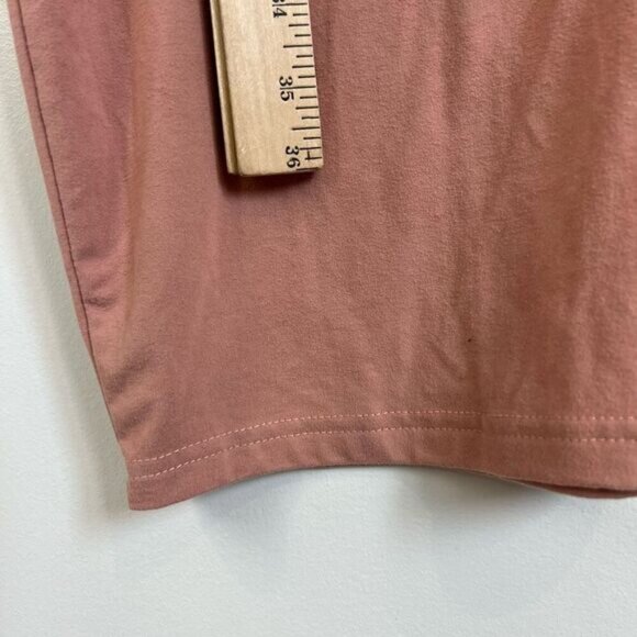 Rose Maternite Maternity Pregnancy Stretch Pink Blush Nighty Medium Dress Midi - Picture 9 of 11